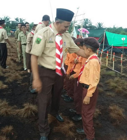 Gudep Diponegoro Kecamatan Teluk Belengkong Taja Perjusami